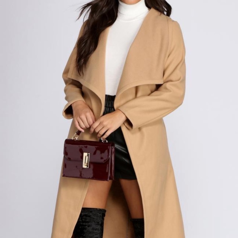 TAKING CARE OF BUSINESS BELTED COAT